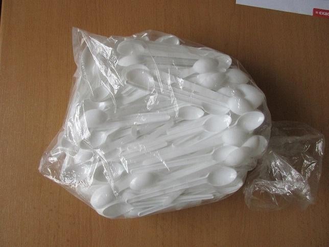 Plastic Lepeltjes (Nieuw), Ophalen of Verzenden, Nieuw, Kunststof, Wit