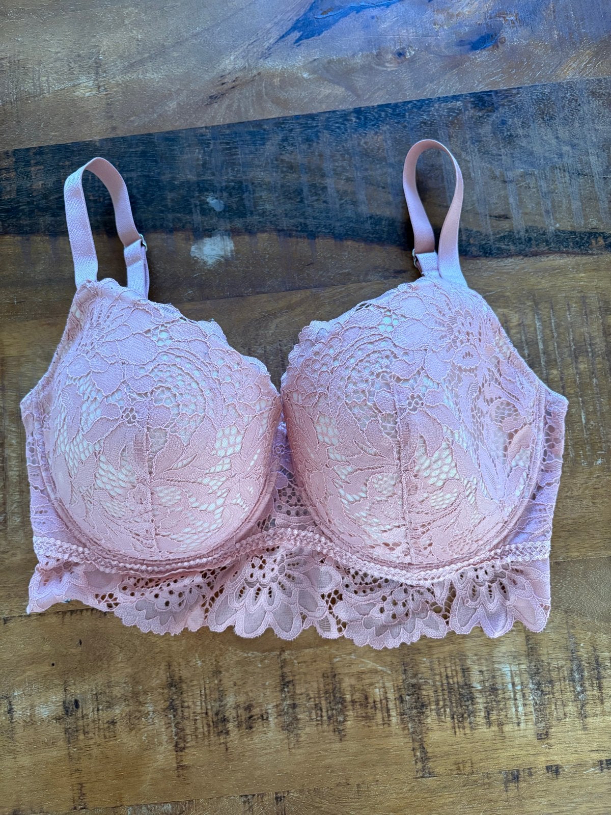 Hunkemöller BH Roze Kant Maat 85E, Ophalen of Verzenden, Roze, BH