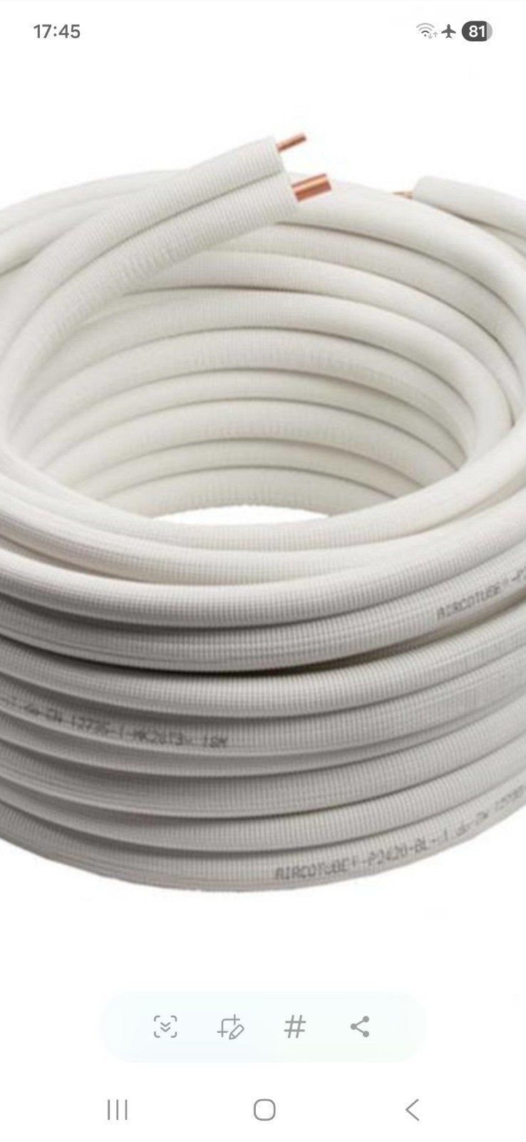 Aircotube koelleiding 1/4 5/8 20 meter, Doe-het-zelf en Verbouw, Buizen en Afvoer, Ophalen, Overige materialen, 6 meter of meer