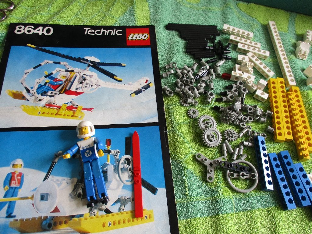 lego technic Set 8640 Poolhelikopter, Ophalen of Verzenden, Gebruikt, Complete set, Lego