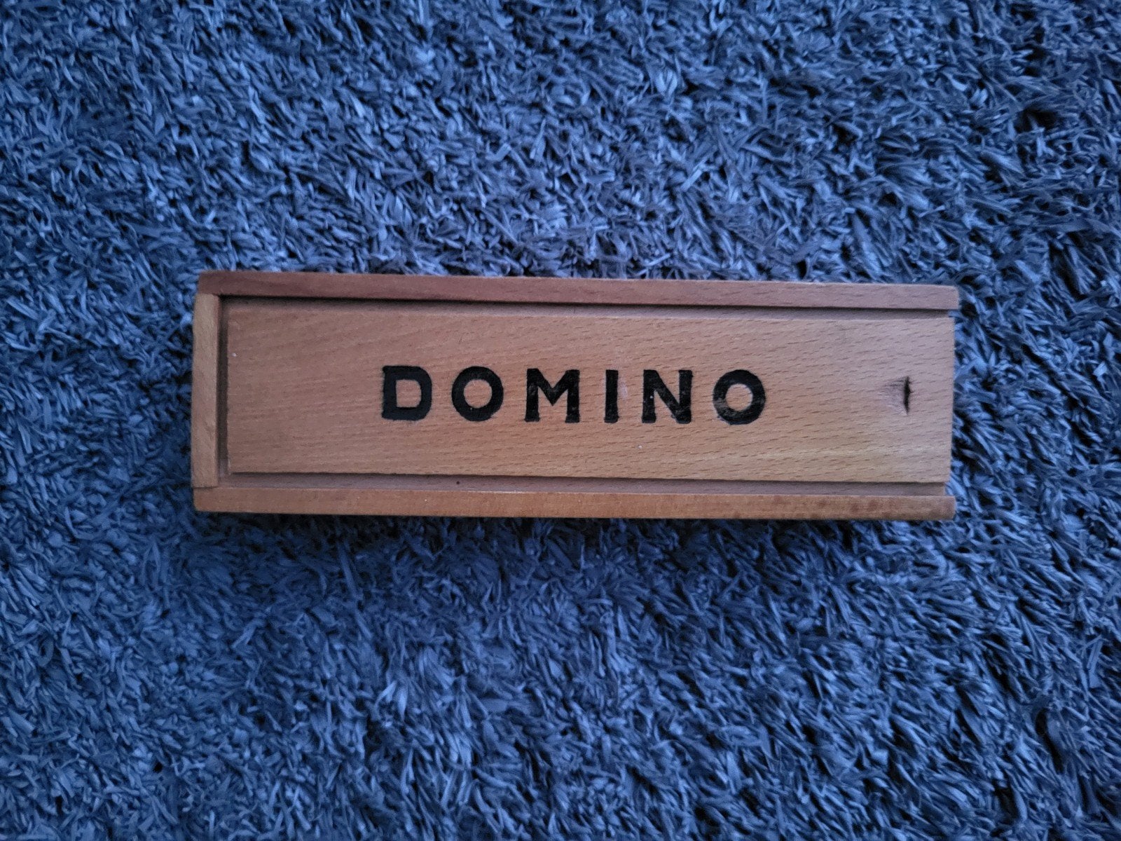 Domino spel in houten kistje, Een of twee spelers, Ophalen of Verzenden, Zo goed als nieuw, Reisspel