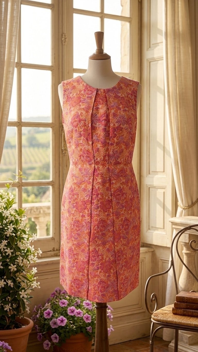 Caroline Biss jurk met bloemenprint, maat 42, Maat 42/44 (L), Nieuw, Knielengte, Meerkleurig