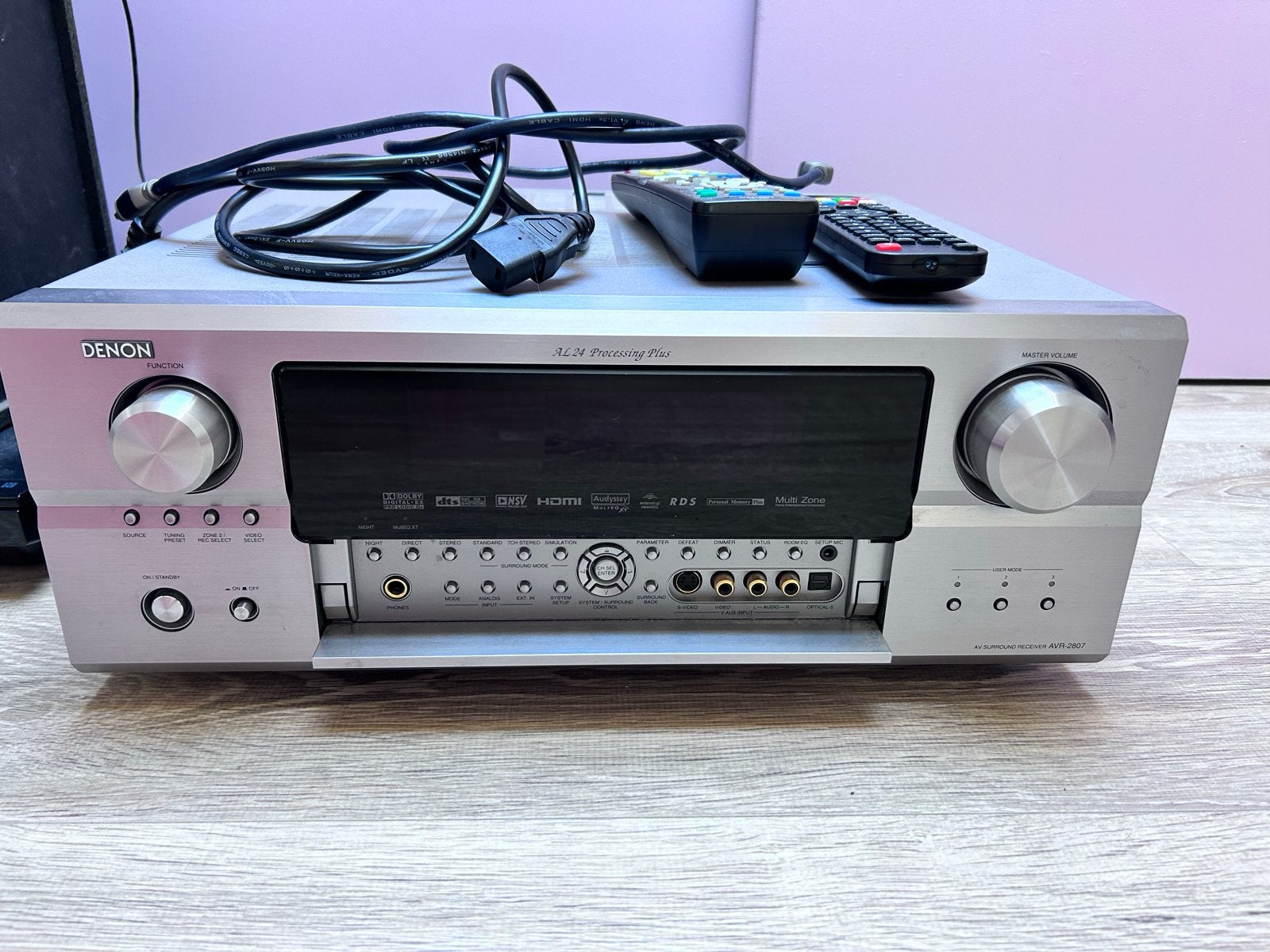 Denon A/V Surround Receiver AVR-2807, Ophalen, Gebruikt, Denon, 120 watt of meer