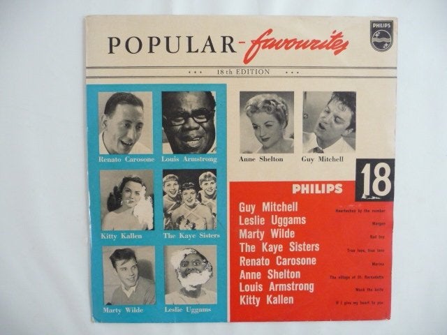 10 inch lp POPULAR FAVORITES -18the Edition - PHILIPS REC, Ophalen of Verzenden, Gebruikt, 10 inch