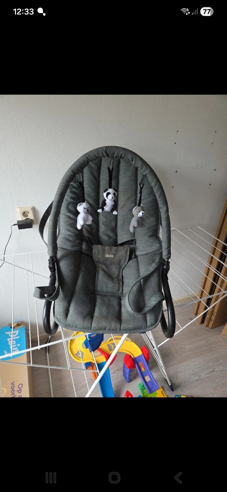 Qute wipstoel, Ophalen, Gebruikt