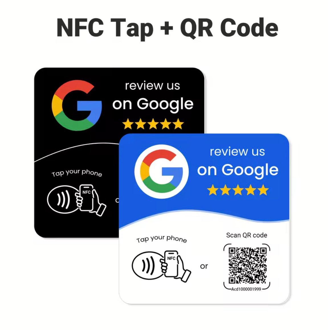 Google Review NFC Kaart met QR-code, Ophalen of Verzenden, Zo goed als nieuw, Fotocamera