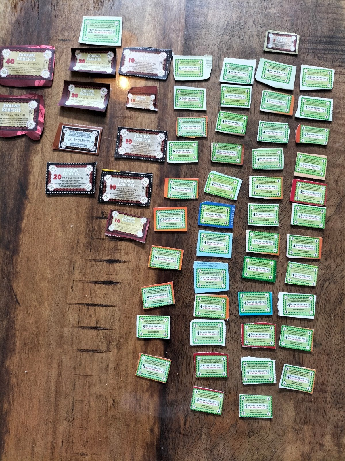460 Douwe Egberts punten, Ophalen of Verzenden, Koffie of Thee, Zegels, Bonnen of Punten