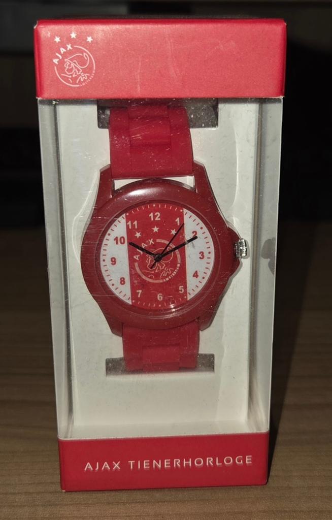 Ajax Tienerhorloge - Nieuw in Doos, Ophalen of Verzenden, Nieuw, Rood, Jongen of Meisje
