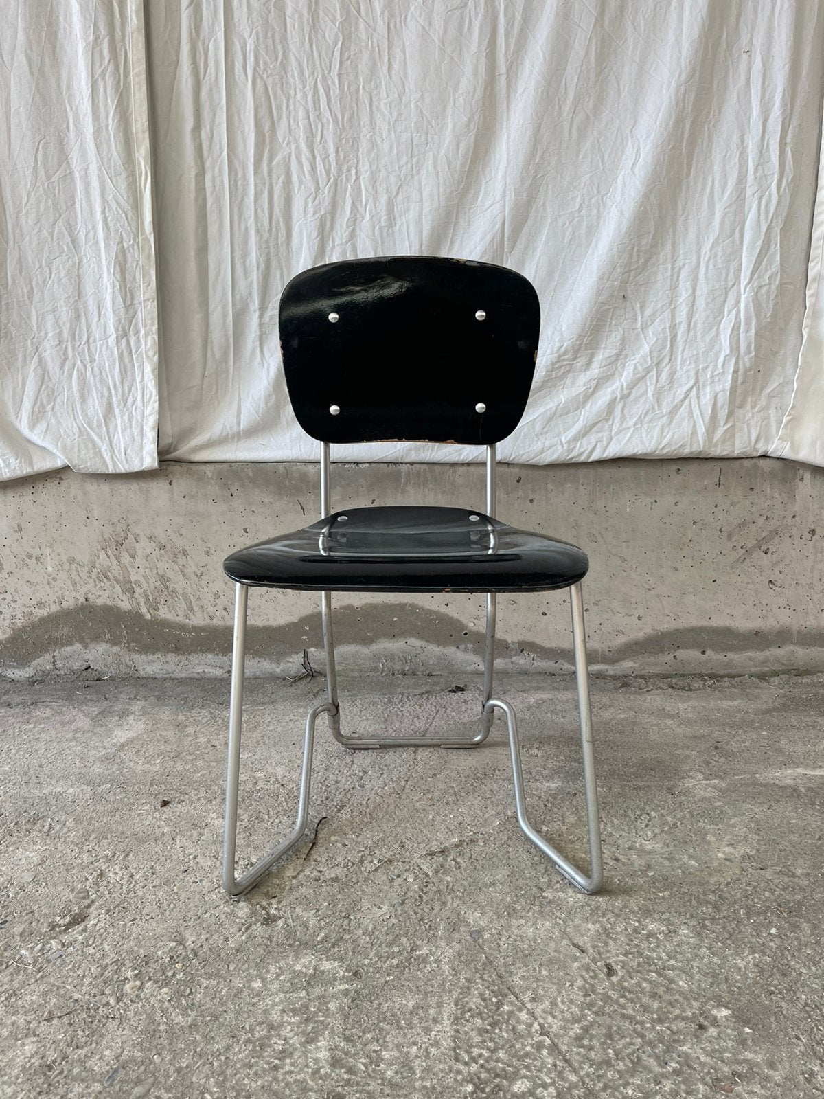 Alu flex design/vintage stoelen door Armin Wirth, Ophalen, Gebruikt, Vijf, Zes of meer stoelen