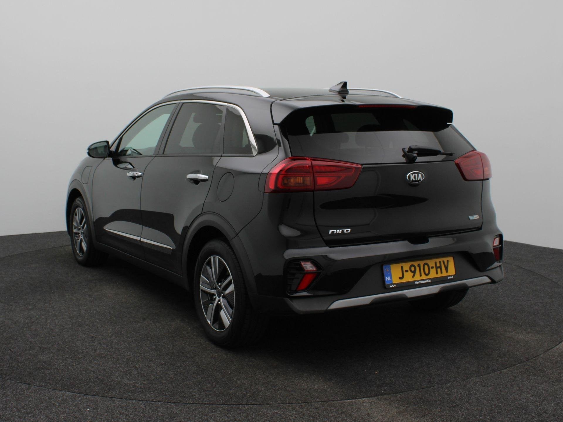 Kia Niro 1.6 GDi PHEV DynamicPlusLine | Stoel en Stuur Verwa, Auto's, 12 maanden, Gebruikt, Leder en Stof, Zwart