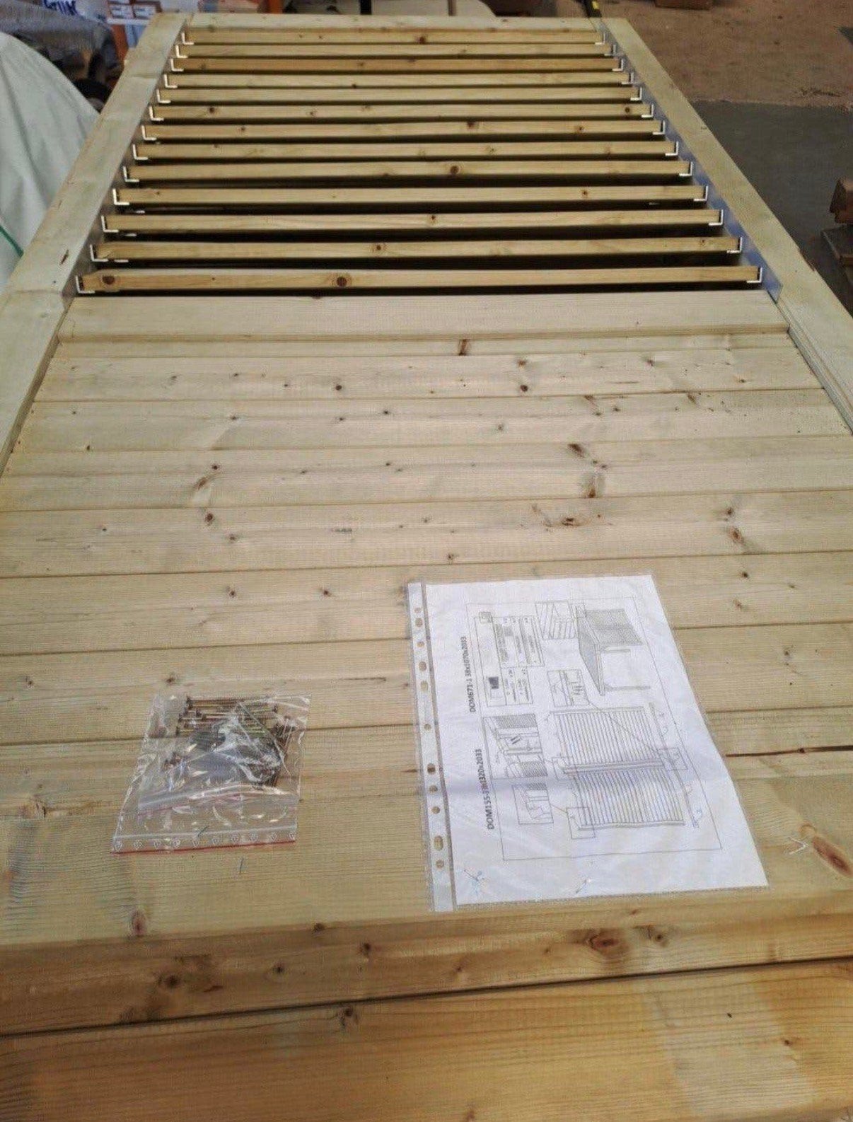 Tuinwand met verschuifbare latten, Ophalen, Nieuw