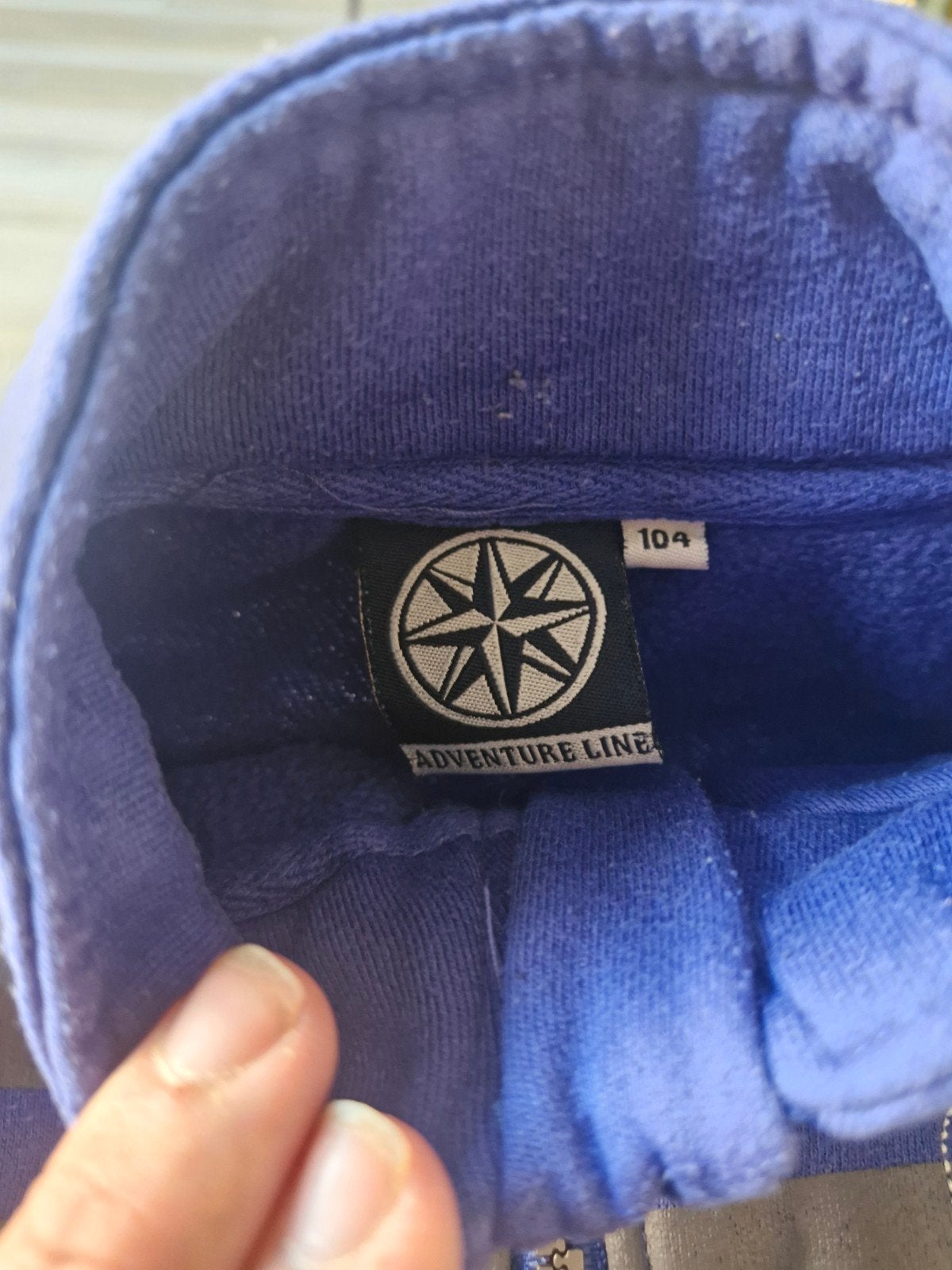 Blauw paars vest maat 104, Trui of Vest, Onbekend, Ophalen of Verzenden, Zo goed als nieuw