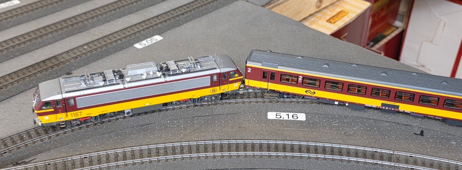 LS Benelux ICR AC Treinsett ESU Sound  8 PB Models Rijtuige, Wisselstroom, Treinset, Zo goed als nieuw, Ophalen