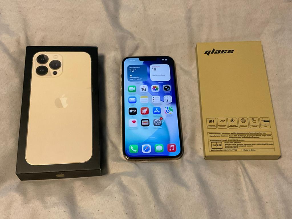 Iphone 13 Pro Max Gold 256 gb | Accu 85 % incl asccesoires, Telecommunicatie, Mobiele telefoons | Apple iPhone, 256 GB, Ophalen of Verzenden