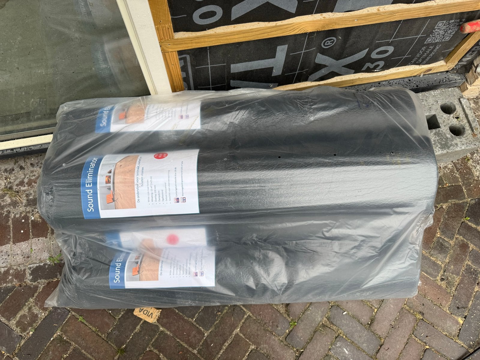 4 rollen Decibel Killer ondervloer met vochtscherm (60m²), Ophalen, Nieuw, 10 m² of meer
