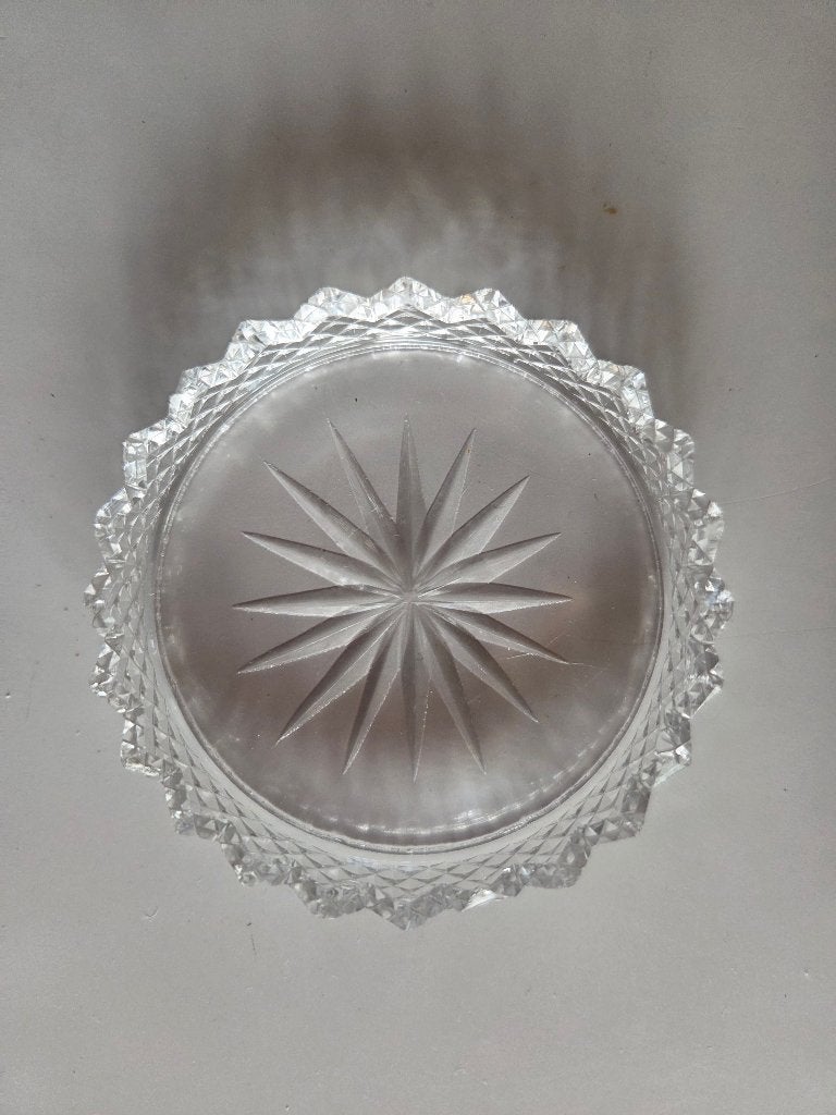 Boheems kristallen onderzetters, Antiek en Kunst, Antiek | Glas en Kristal, Ophalen of Verzenden
