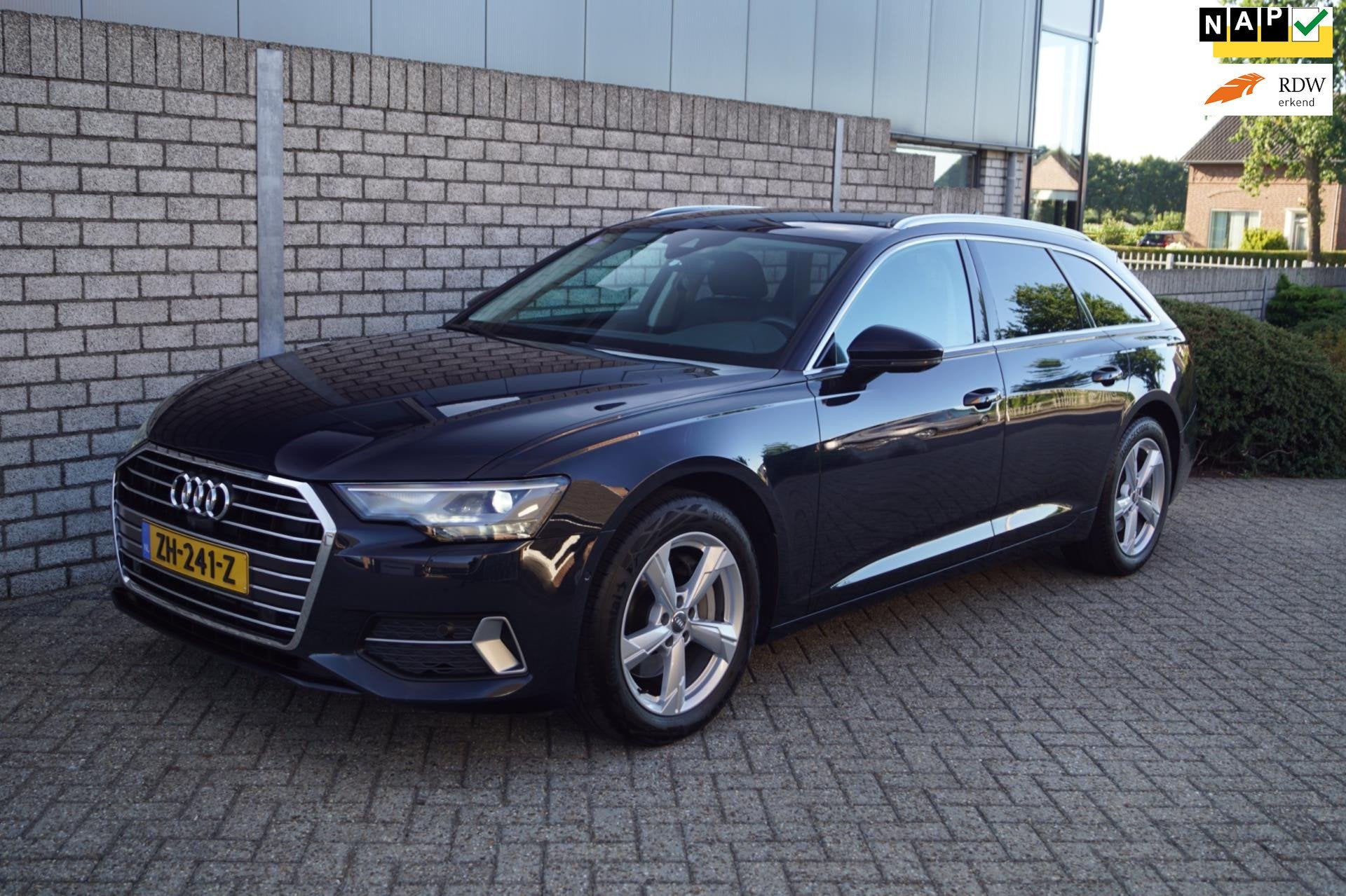 Audi A6 Avant 45 TFSI Sport Lease Edition Autom Leder Xenon, Auto's, Audi, Dealer onderhouden, Gebruikt, 4 cilinders, Blauw