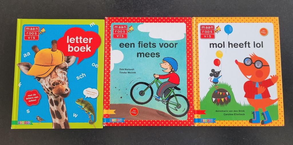 AVI Start Leesboeken - Maan Roos Vis, Boeken, Jongen of Meisje, Diverse auteurs, Ophalen of Verzenden, Zo goed als nieuw