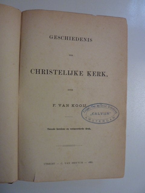 F.van Kooij - Geschiedenis der Christelijke kerk, Verzenden, Gelezen