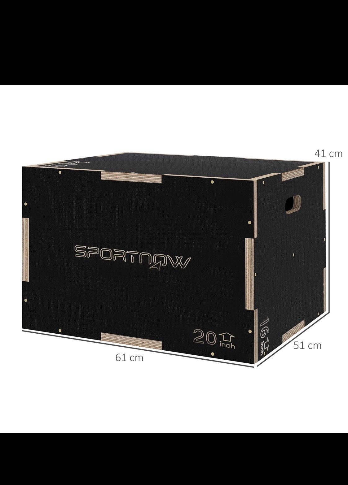 SportNow Plyo Box - 3-in-1 Springkist voor Crossfit & Fitnes, Ophalen, Nieuw, Benen, Overige typen