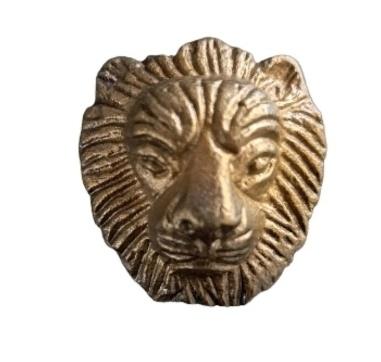 Goudkleurige kastknop leeuwenkop, Ophalen of Verzenden, Nieuw