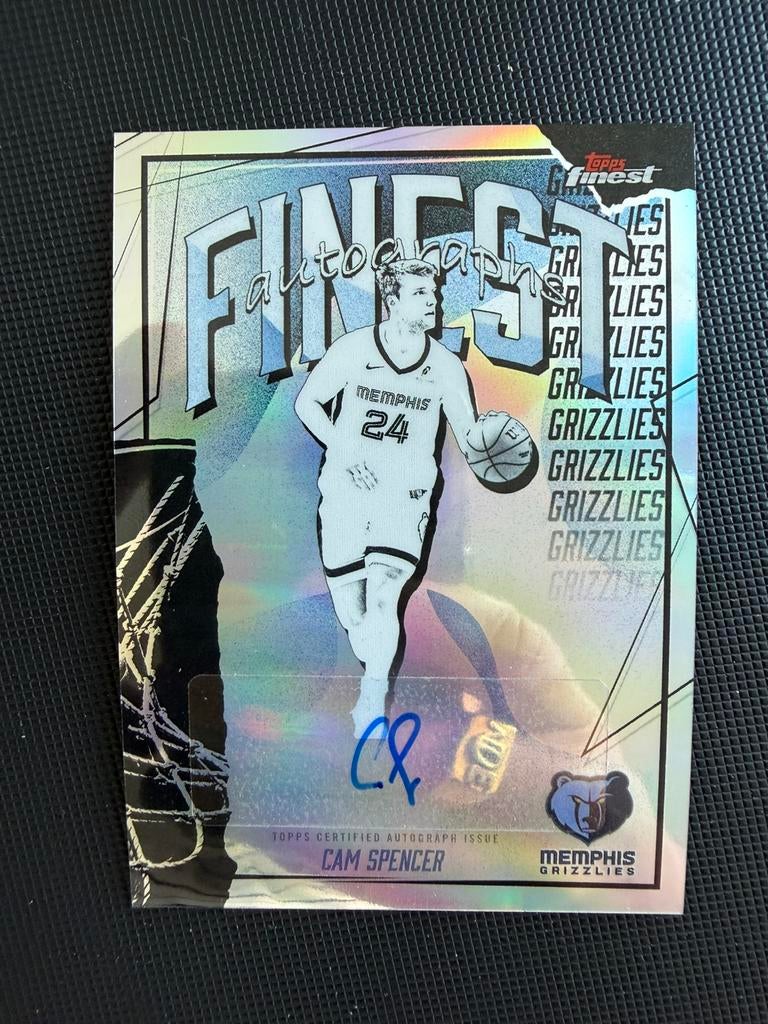 2025-26 Topps Finest Autographs Refractor Cam Spencer, Verzamelen, Sportartikelen en Voetbal, Ophalen of Verzenden, Zo goed als nieuw
