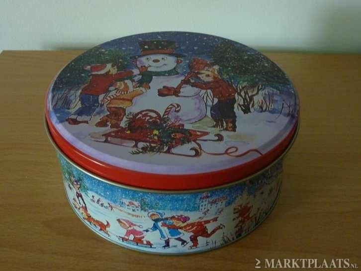 Blik rond - kerst / kersttafereel in de sneeuw, Ophalen of Verzenden, Zo goed als nieuw