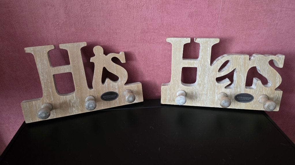 Riverdale Houten Mini Kapstokjes🎀Hers & His🎀Splinternieuw, Nieuw, Minder dan 100 cm, Hout, Ophalen