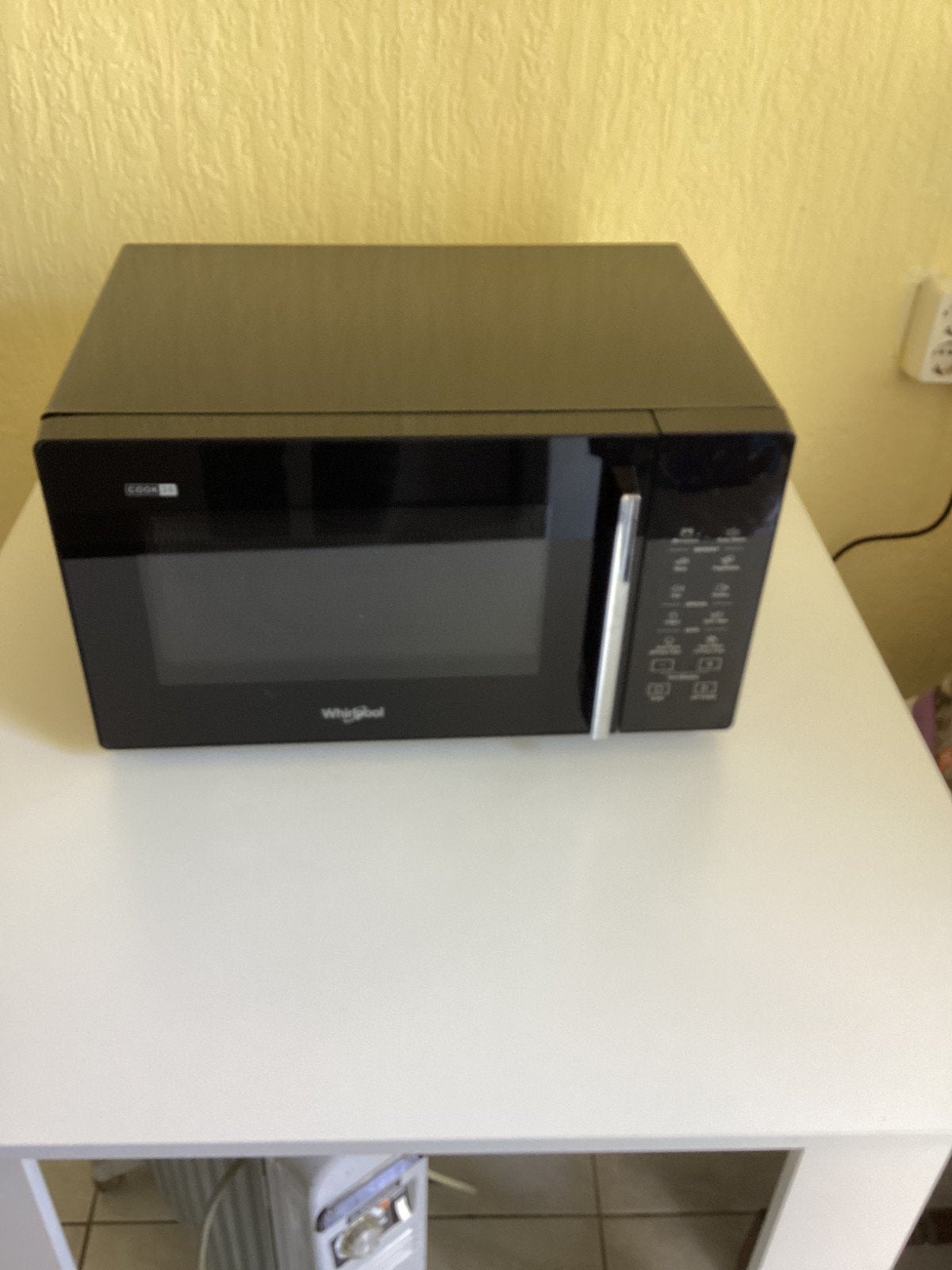 Whirlpool MWP 251 B Magnetron - Zwart, Vrijstaand, Witgoed en Apparatuur, Ophalen, Draaiplateau, Magnetron, Zo goed als nieuw