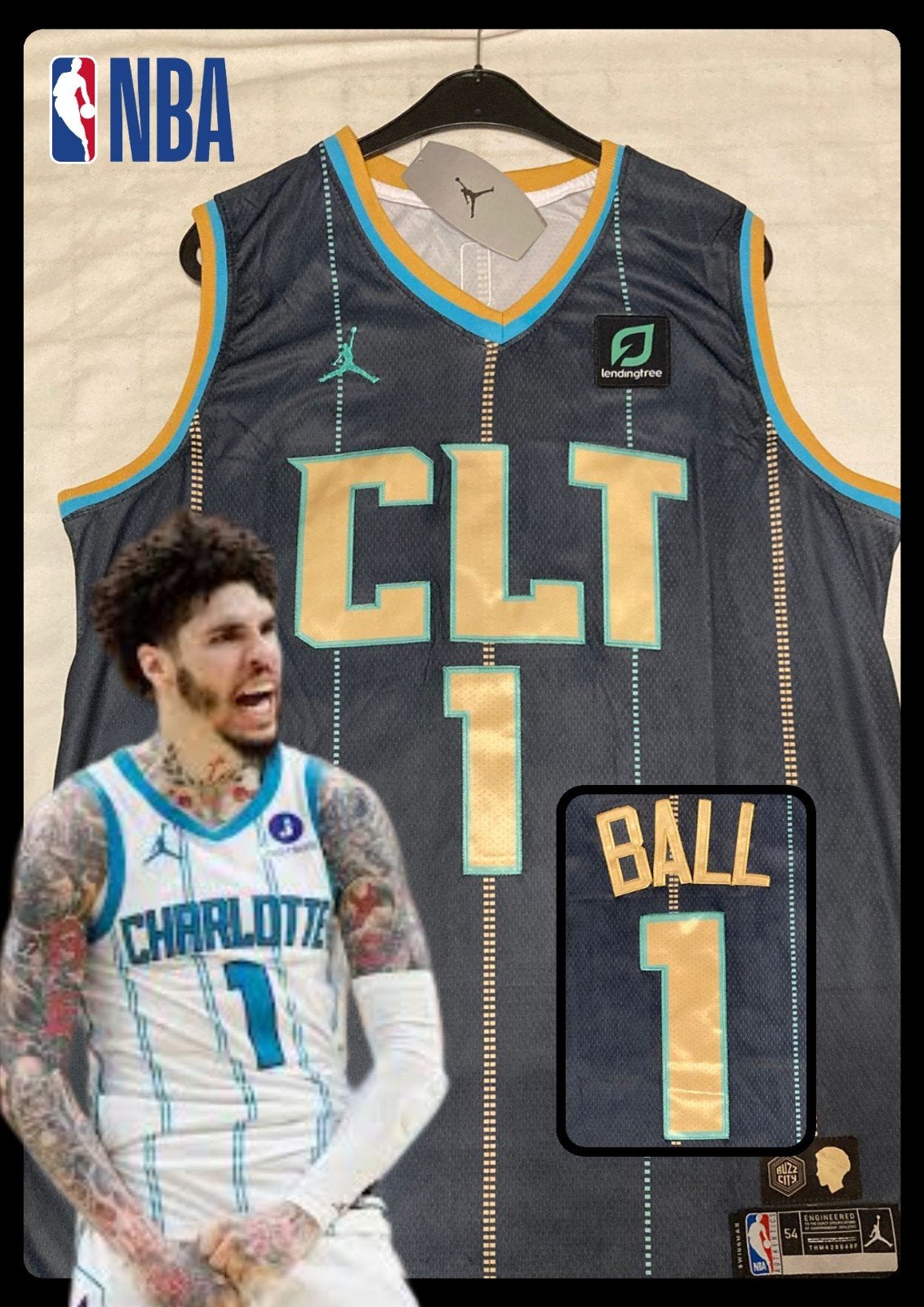 Charlotte Hornets LaMelo Ball XXL, Ophalen of Verzenden, Nieuw, Kleding