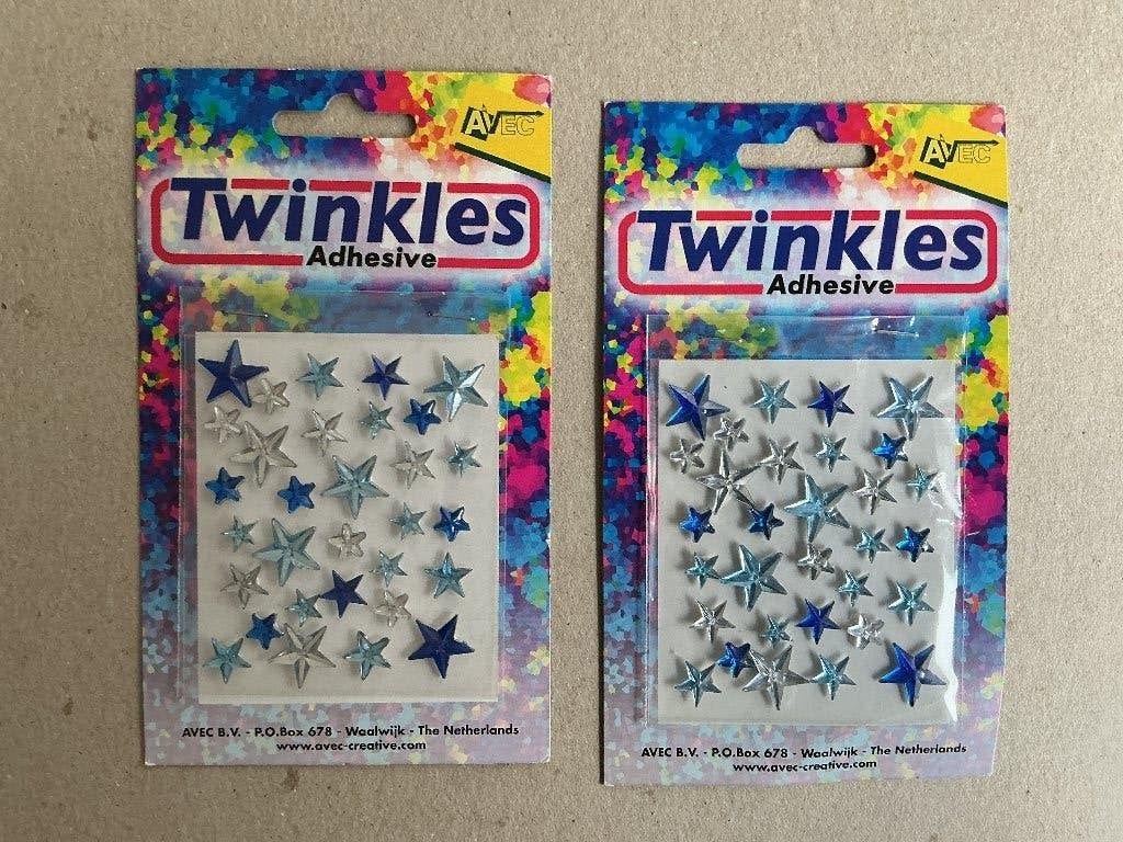 2 pakjes zelfklevende twinkels ster, Ophalen of Verzenden, Nieuw, Kerst, Overige typen
