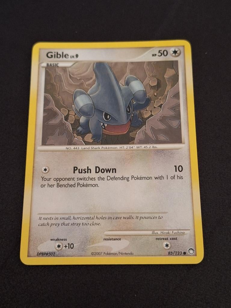 Gible (Lv.9) 85/123 Pokemon Mysterious Treasures (Excellent), Ophalen of Verzenden, Zo goed als nieuw, Losse kaart