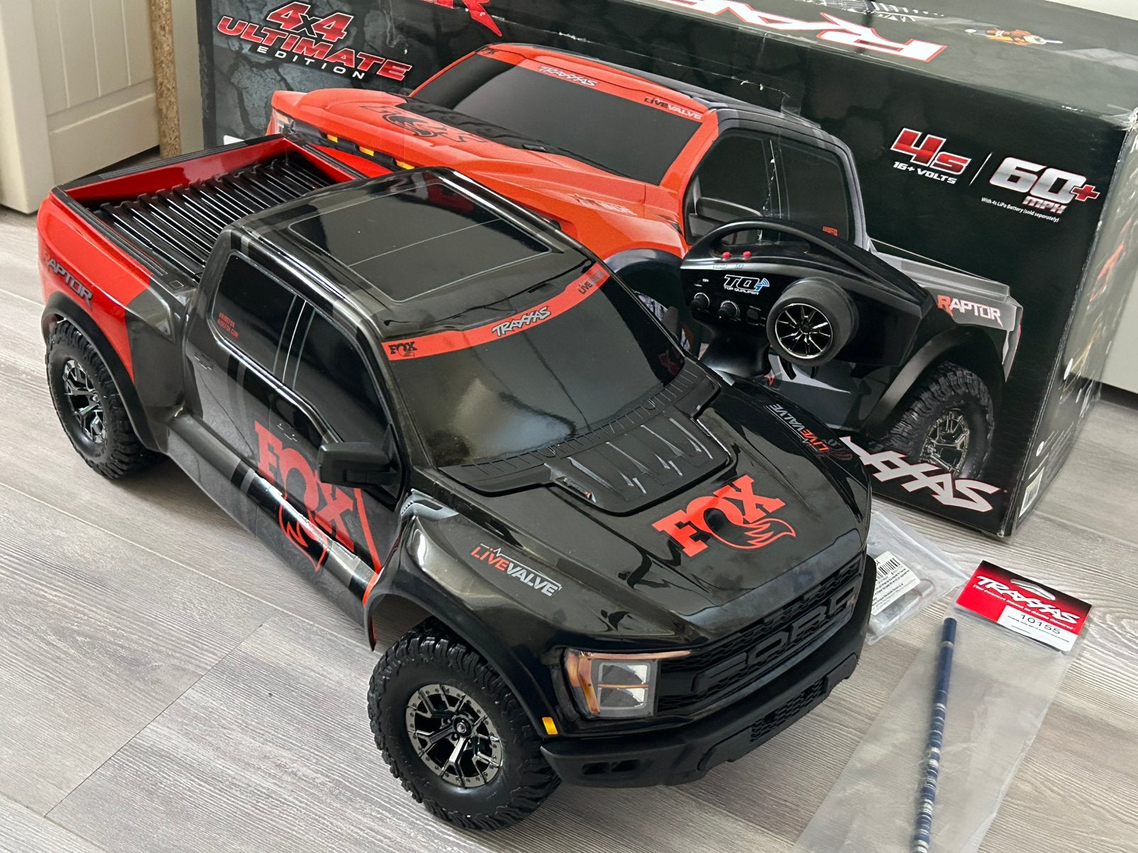 Traxxas Raptor R Ultimate Fox Edition Hobbywing 4s, Elektro, Auto offroad, Ophalen of Verzenden, Zo goed als nieuw