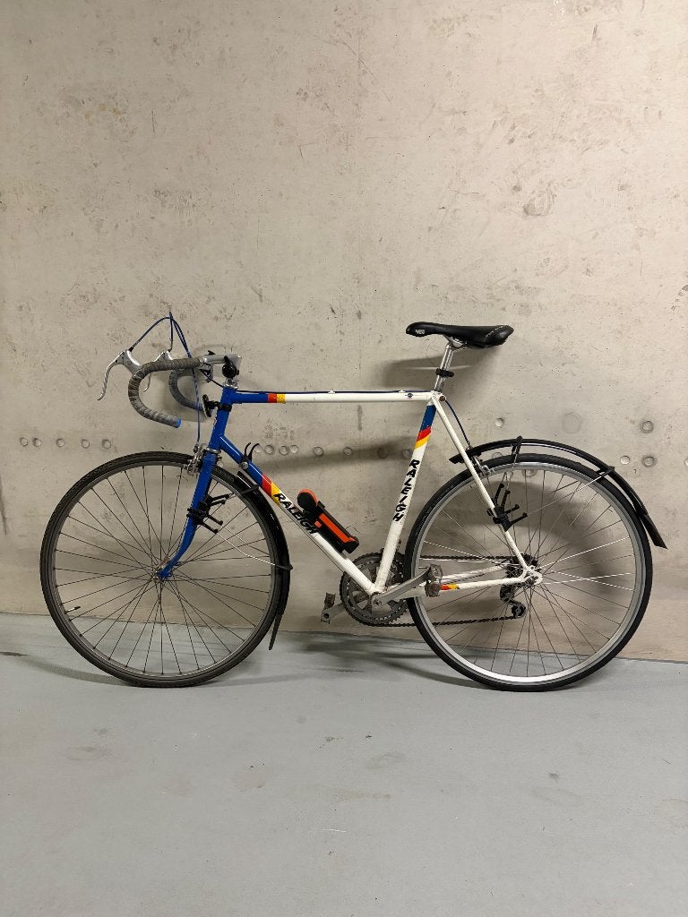 Raleigh vintage racefiets, Gebruikt, Staal, Velgrem, 57 tot 61 cm