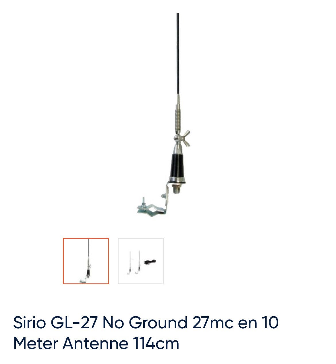 27mc antenne no ground, Ophalen of Verzenden, Zo goed als nieuw, Antenne