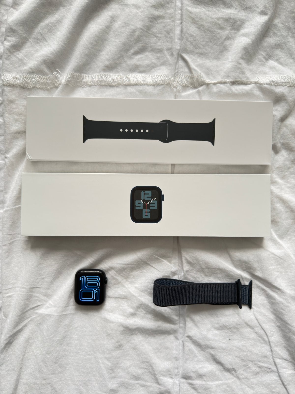 Apple Watch SE (GPS + Cellular) • 44-mm kast, Afstand, Blauw, IOS, Ophalen of Verzenden