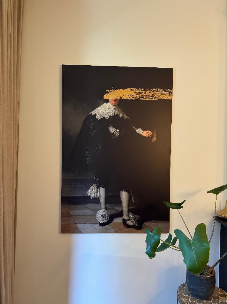 Schilderijen oude meesters met twist – set van 2, Huis en Inrichting, Woonaccessoires | Schilderijen, Tekeningen en Foto's, Ophalen