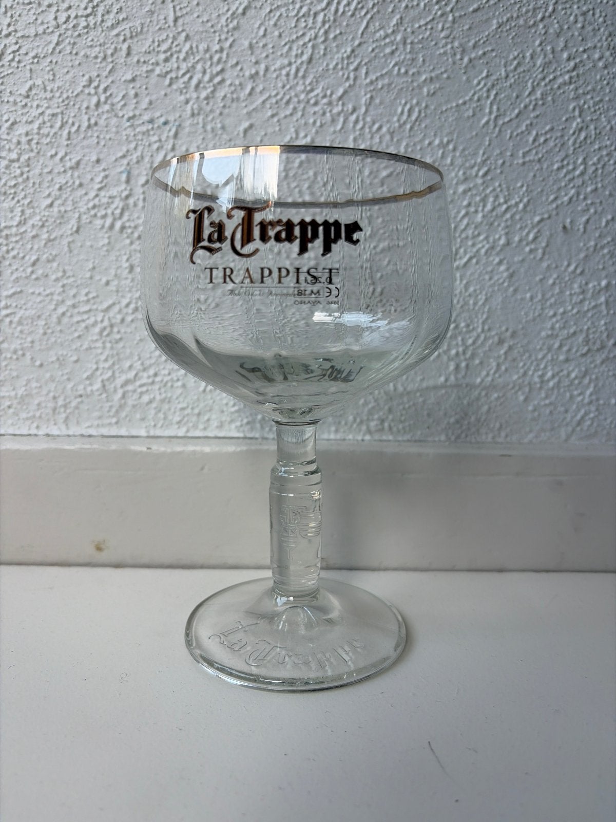 9x La Trappe Trappist bierglazen 0,25l, Ophalen, Zo goed als nieuw, Glas