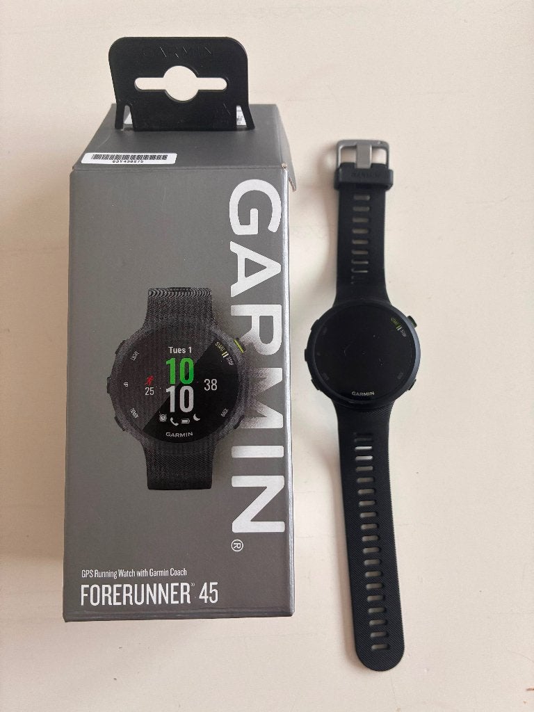 Garmin Forerunner 45, Zwart, Garmin forerunner, Ophalen of Verzenden, Zo goed als nieuw