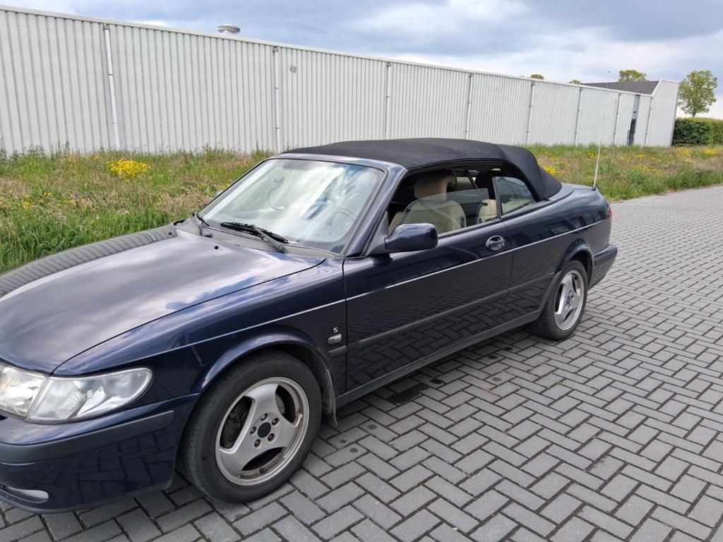 Saab 9-3 2.0 T Cabrio 2002 Blauw, Auto's, Saab, Particulier, Saab 9-3, Benzine, D, Cabriolet, Handgeschakeld, Origineel Nederlands