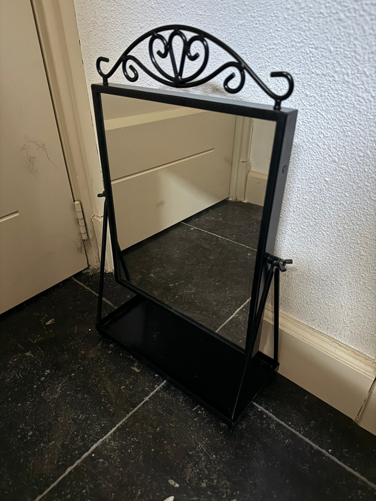 Ikea karmsund tafelspiegel zwart, Huis en Inrichting, Ophalen, Minder dan 50 cm, Zo goed als nieuw, Minder dan 100 cm