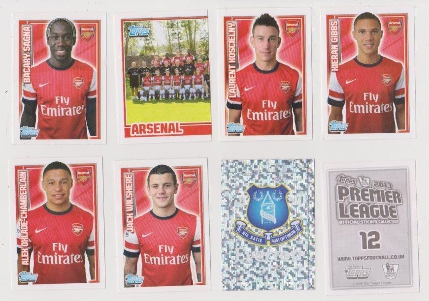 Topps stickers English Premier League 2012-2013, Verzenden, Zo goed als nieuw, Buitenlandse clubs, Poster, Plaatje of Sticker