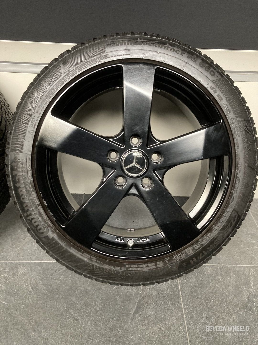 17” Mercedes A W176 B W246 CLA X117 velgen + winterbanden, Auto-onderdelen, Banden en Velgen, Gebruikt, -, -, Banden en Velgen