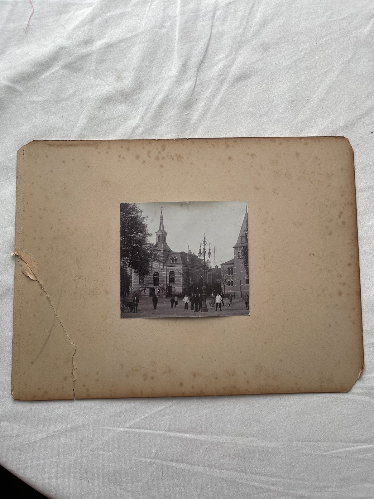 Oude foto Hilversum Raadhuis Kerkbrink, Gebruikt, Foto, Ophalen of Verzenden, Gebouw