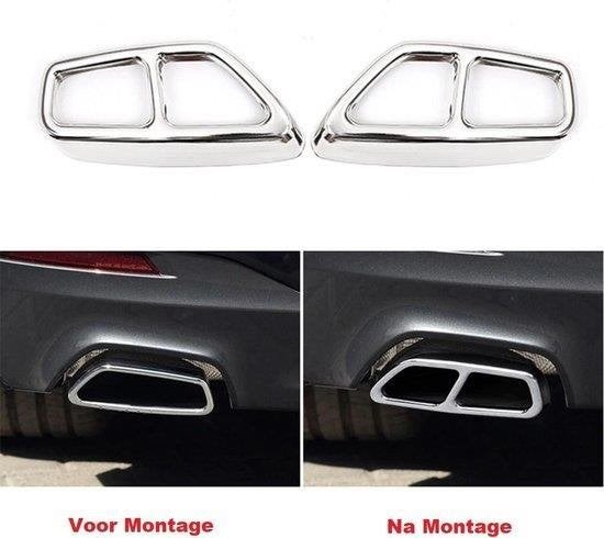 Chrome Dubbele Uitlaat Trim tip Voor Bmw G30 G31, Verzenden, Automotive Parts, A.parts@hotmail.nl, Trasmolenlaan 12 3447 GZ Woerden