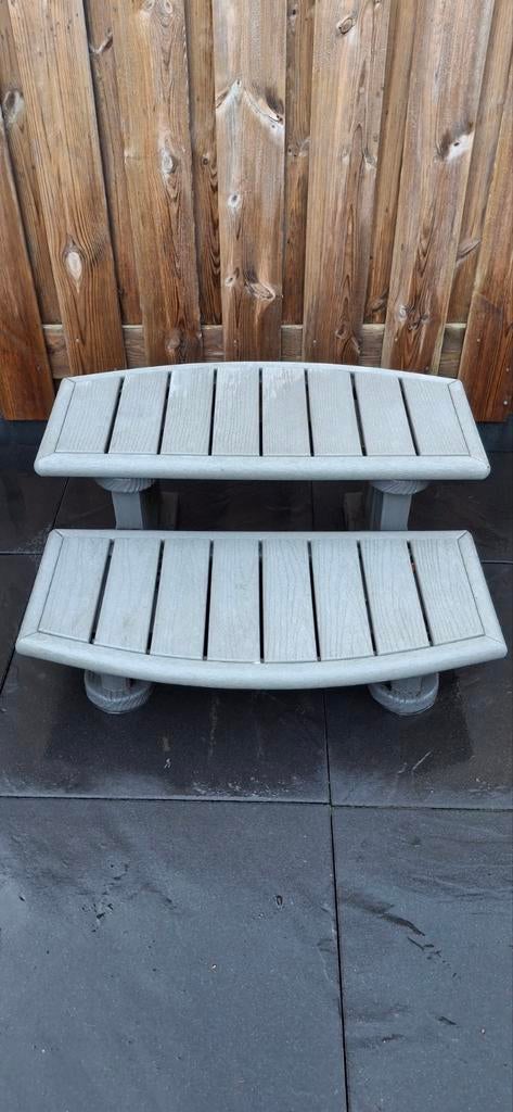 Opstap voor jaccuzzie/zwembad, Ophalen