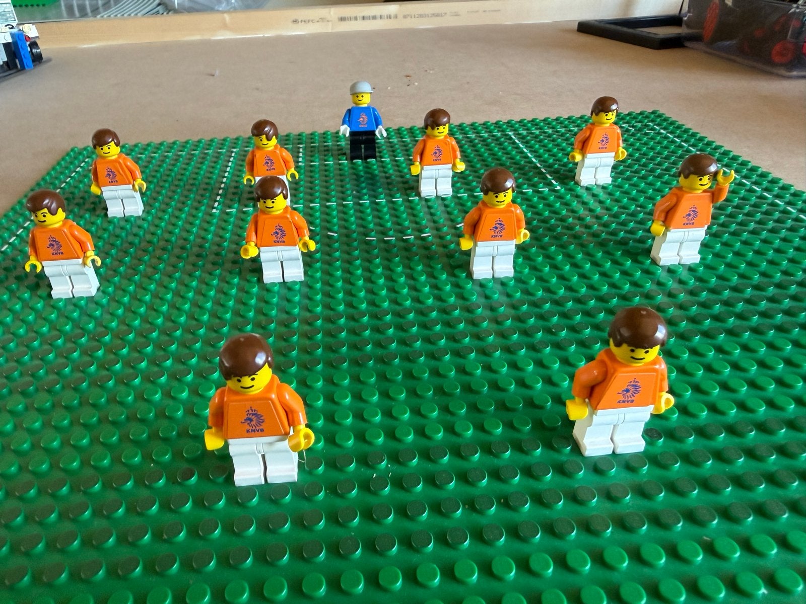 collector item, Lego Voetbalveld met Spelers - Compleet Team, Ophalen of Verzenden, Zo goed als nieuw, Overige merken