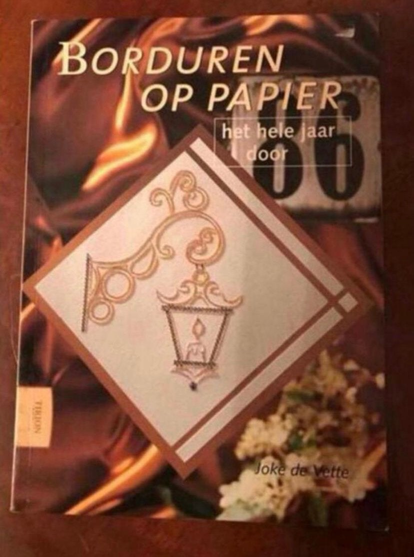 Borduren op Papier - Joke de Vette, Hobby en Vrije tijd, Ophalen of Verzenden, Zo goed als nieuw, Overige thema's, Overige typen