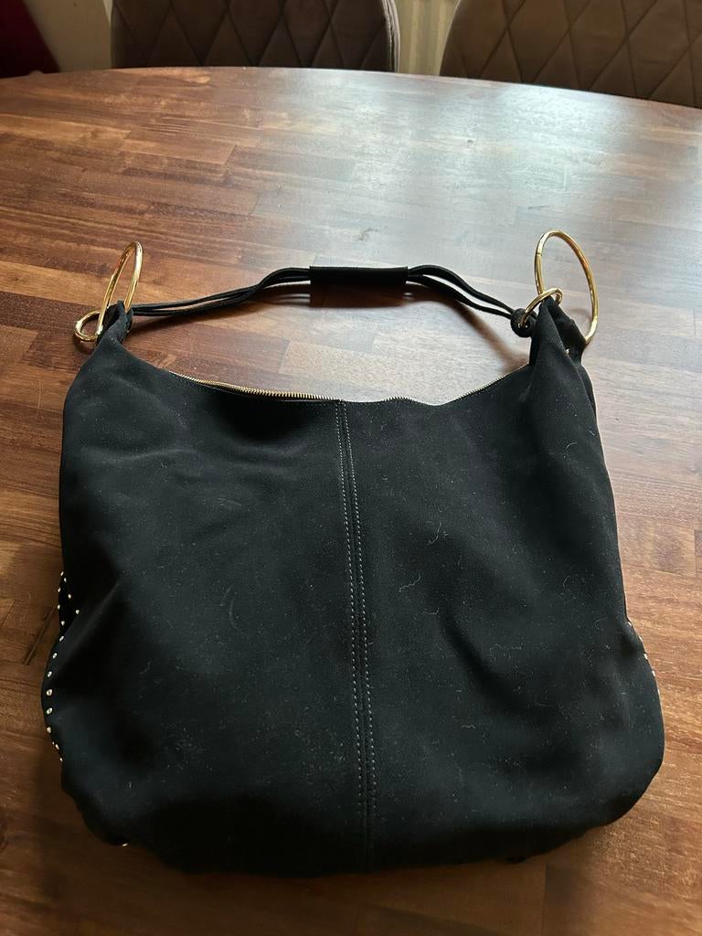 Echt leren tas Made in Italië merk Borse in Pelle, Sieraden, Tassen en Uiterlijk, Tassen | Schoudertassen, Overige merken, Zwart