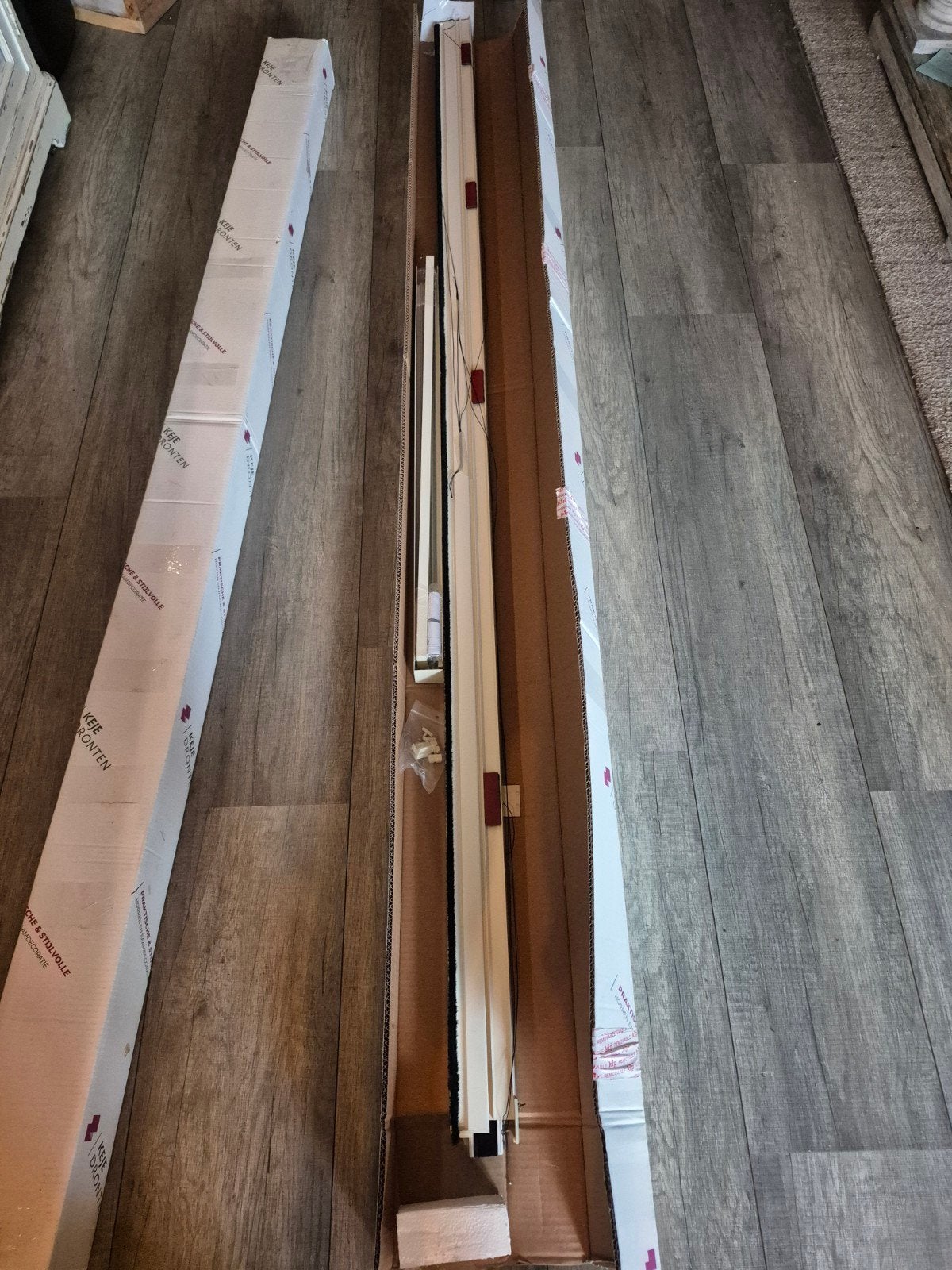 Keje Splendid Plisséhordeur 2230h x 960b crème - Nieuw, Ophalen